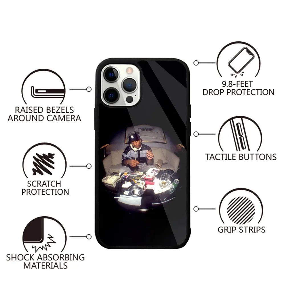 E-Eazy E Rapper  Phone Case Strong Magnetic For IPhone 16,15,14,13,Pro,Max,Plus,11,12,Mini For Magsafe Wireless Charging