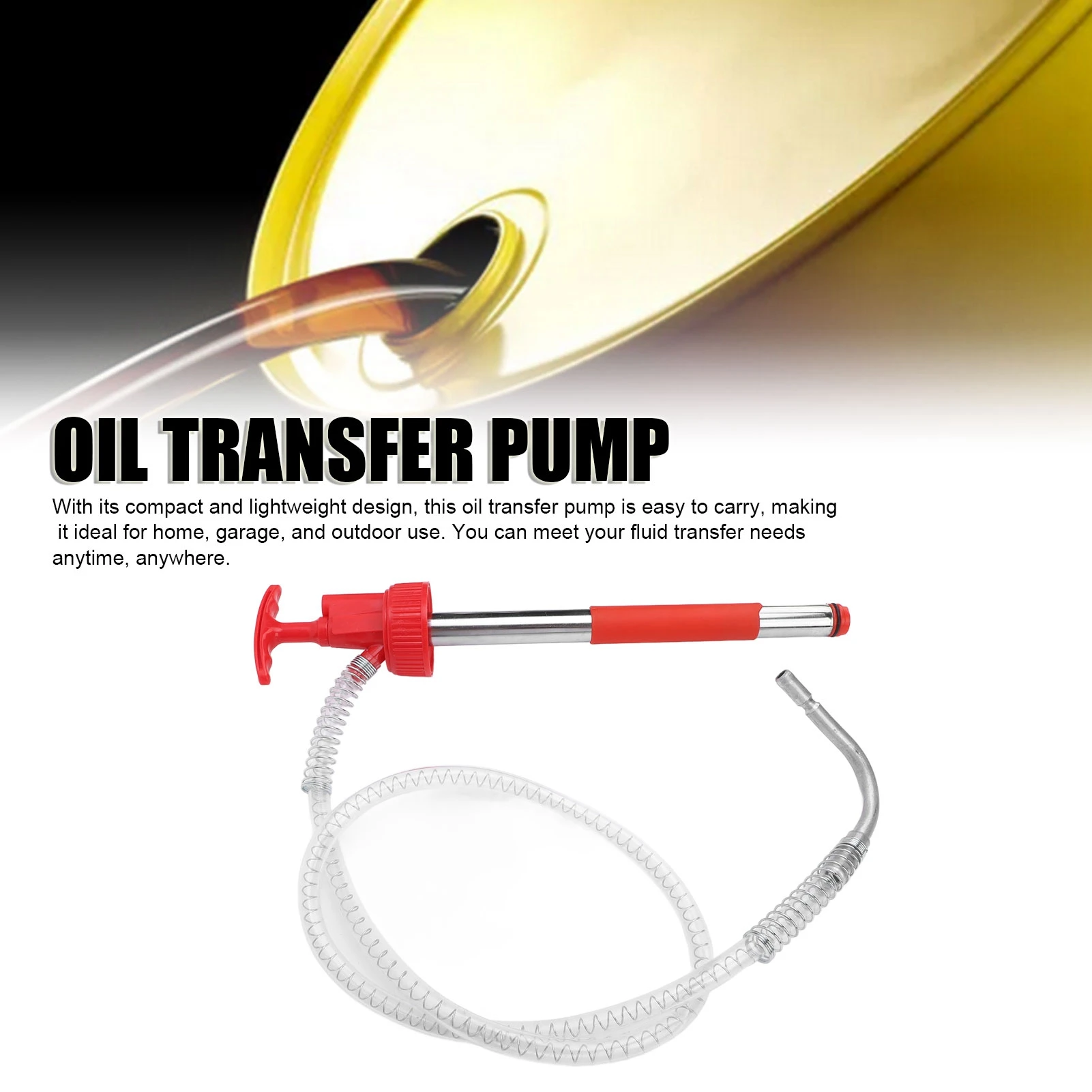 Portable Oil Hand Pump Fluid Transfer Pump Time Saving  Fit Multipurpose Efficient Extraction for Home for Outdoor