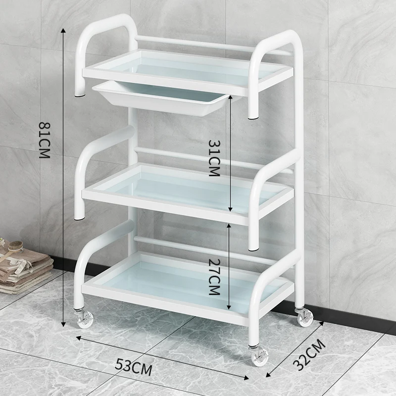 

Storage Vehicle Medical Trolley Salon Accent Modern Drawers Salon Trolley Luxury Move Furniture Rollwagen Kosmetiksalon Lstc