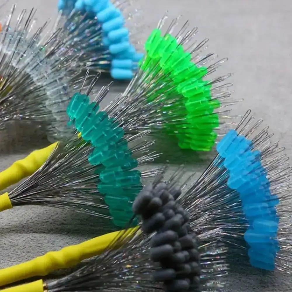 100 teile/los Angels chw immer Gummis topfen Soft Fishing Bobber Space Bean Stopper Oval Angelschnur Gummi bohnen Tackle Zubehör
