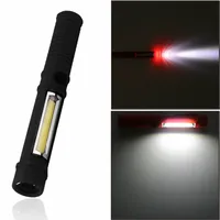 Mini USB Lightweight LED Flashlights Portable Pocket Pen Clip Light for Work Emergency Outdoors Waterproof Lantern with Magnet
