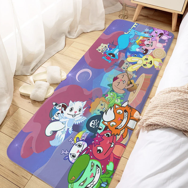 

Bedroom Rug Happy Tree Friends Balcony Living Room Mat Slip-resistant Entrance Door Doormat Hallway Kitchen Corridor Carpet