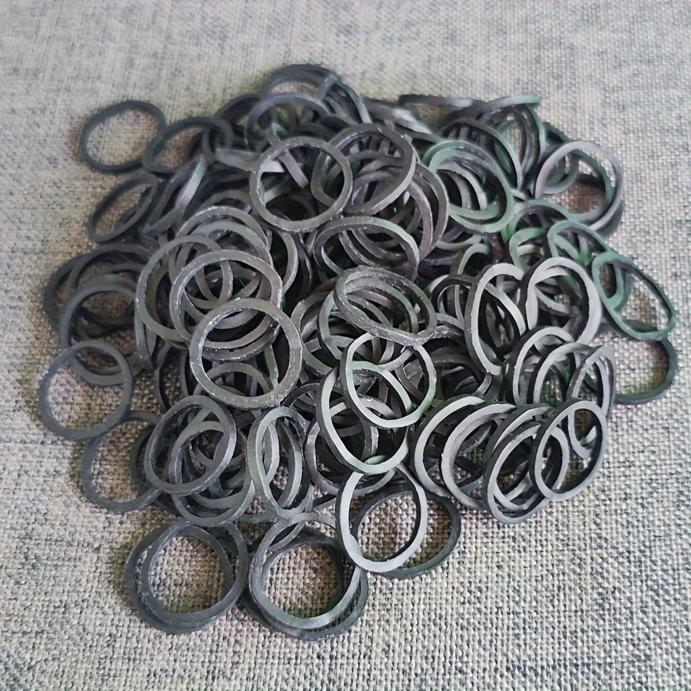 1500 Stuks Zwarte O Ringen Elastische Elastiekjes Rekbare Latex Ringen Levert Pakket Rekbare Band Rubber Ring
