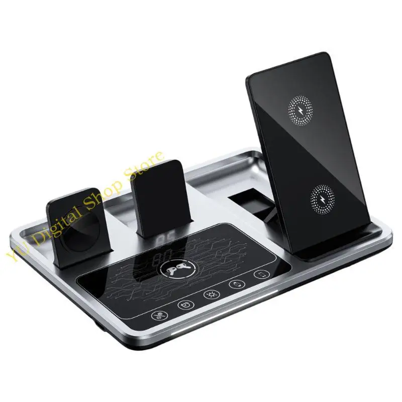 

96BA Transformative Foldable Wireless Charging Base 4-in-1 Wireless Charging center