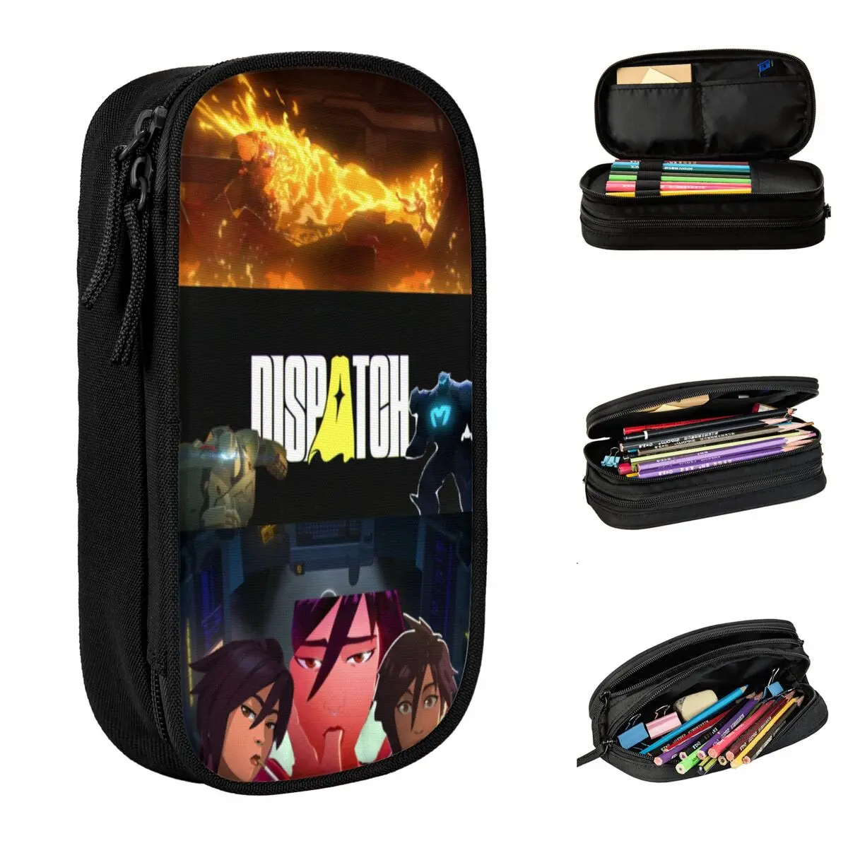 

Большой пенал, рассылка, игровые канцелярские товары, двухслойный пенал, женская косметичка, удивительный подарок