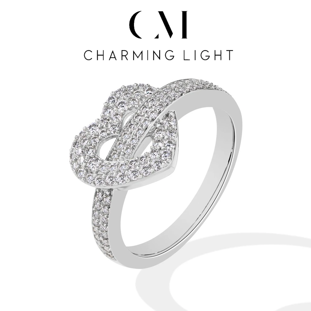 

CHARMING Original Design Heart Shape Full Moissanite Rings 925 Sterling Silver For Women Classic Fine Jewelry With Certificate