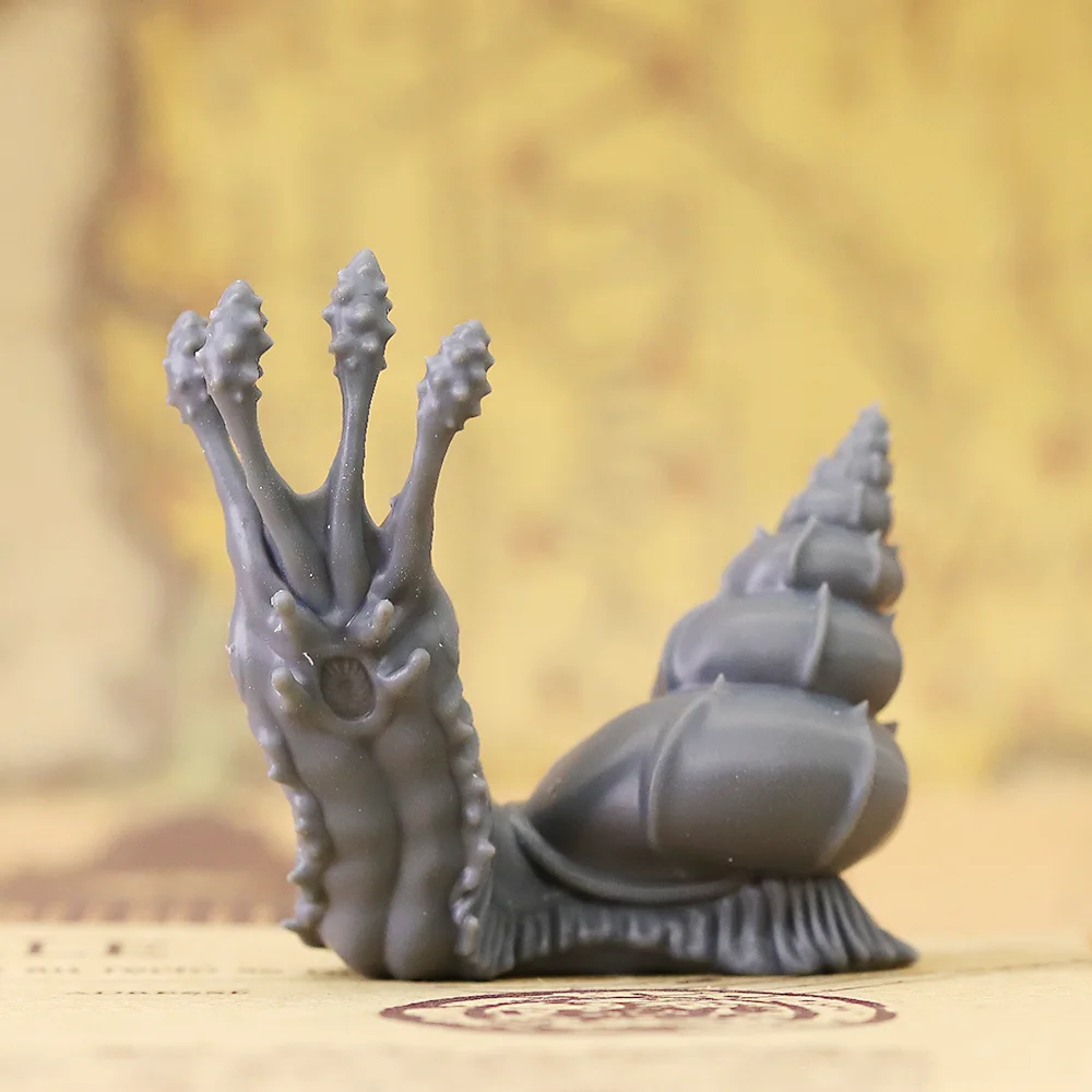 DND Giant Slug Snail Monster Miniature Unpainted Resin Figure, Tabletop RPG Wargame Fantasy Beast Creature Mini Model
