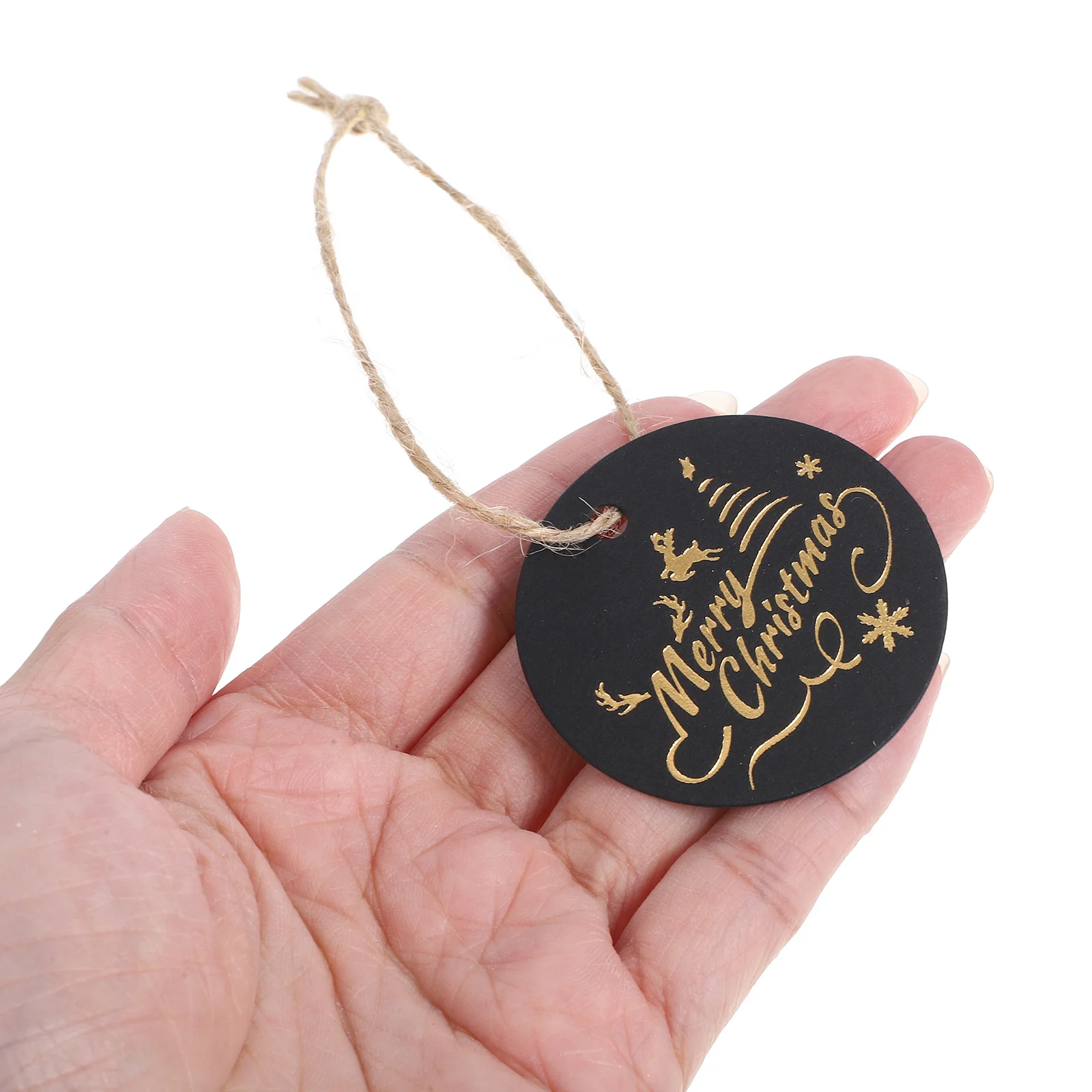 100 قطعة هدية عيد الميلاد العلامات عطلة الموسم علامات معلقة للهدايا مزرعة زينة التسمية DIY بها بنفسك سكرابوكينغ #4