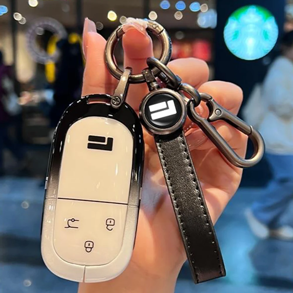 

Car Remote Key Case Keychain Fit For BAIC Jishi Polestone 01 Rox 01 2023 2024 2025 Car Key Protection Case Accessories