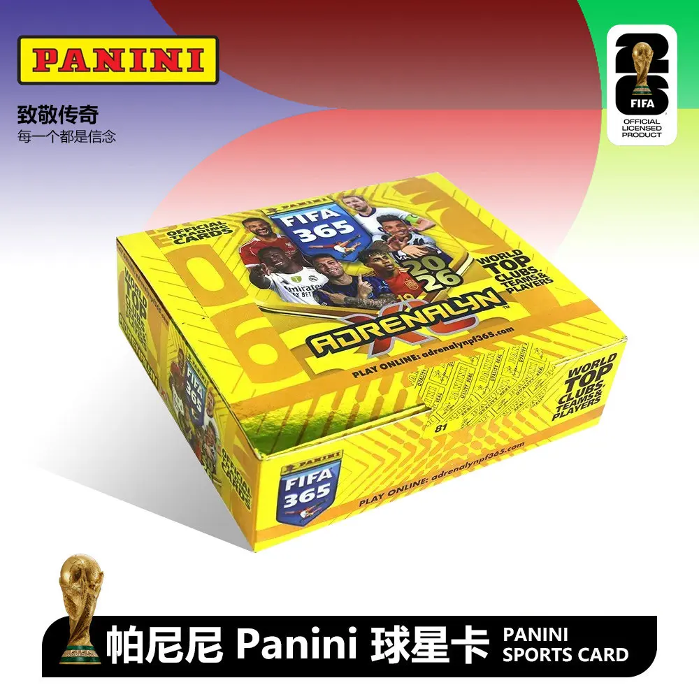 En Stock, Tarjeta Coleccionable de Fútbol Panini 2026 FIFA 365 Adrenalyn XL, Estrella Clásica del Fútbol, Club Top, Souvenir de Fútbol