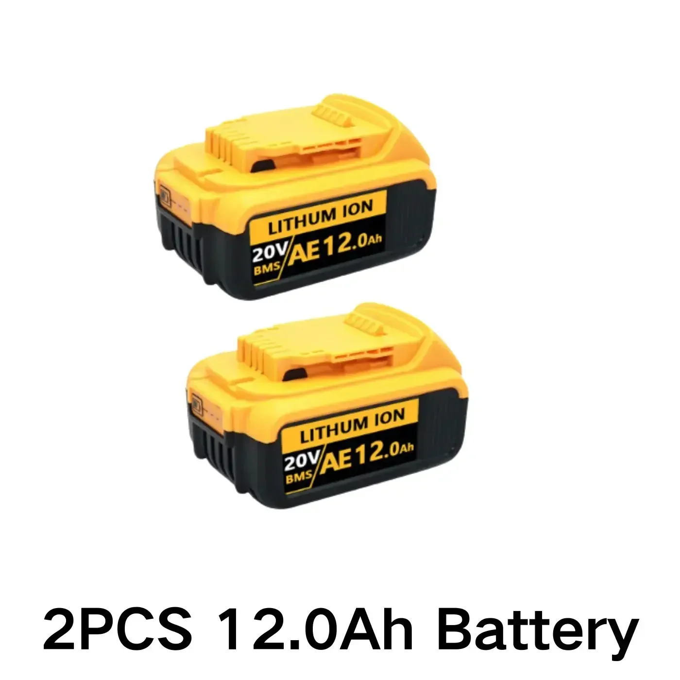 New 100% Original 12000mAh 20V for Dewalt Power Tool Battery DCB206 20V 18.0Ah Battery DCB206 20V Battery DCB205 DCB204-2