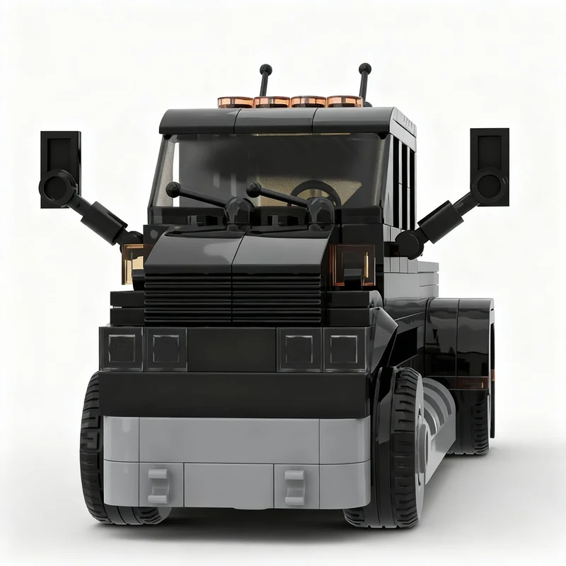 

360PCS MOC Creative Model Chevrolet Kodiak C4500 6 Doors Cab Custom Dually Premium Display Assembly Building Blocks DIY Gift Set
