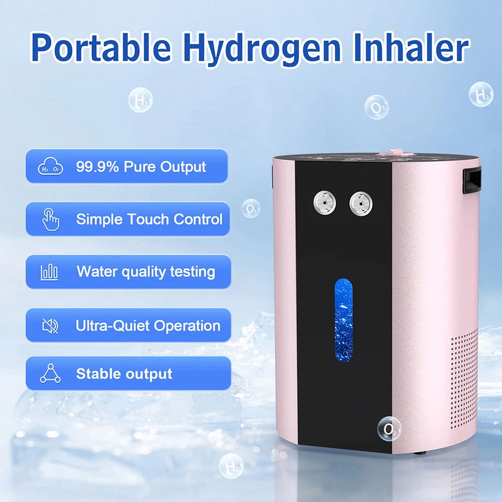 Suyzeko 900ML Macchina per inalazione di idrogeno Concentratore di ossigeno H2 Terapia per inalatore e generatore di acqua di idrogeno per la salute del rilassamento