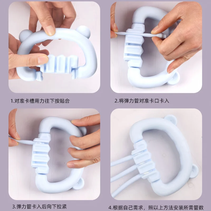 

Detachable Yoga Resistance Band - Fitness Back Strengthening Band - Adjustable Anti-slip Stretch Band (10-90 lbs)