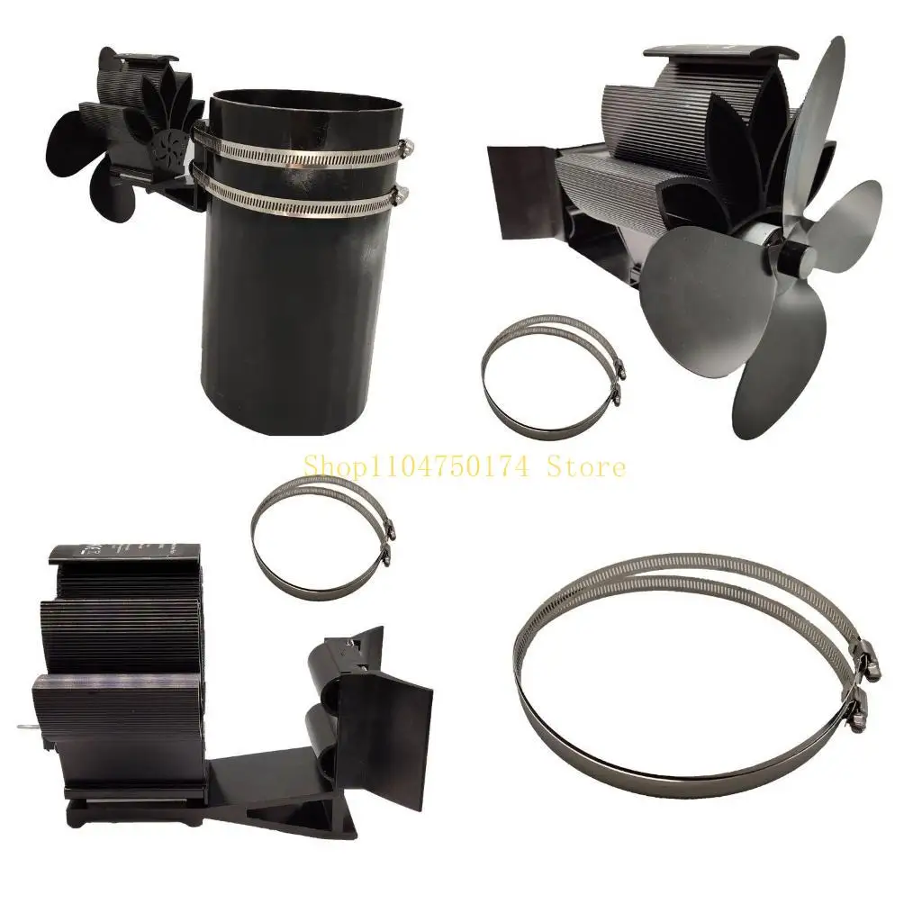 

Domestic Heat Powered Stove Fan Small Black Bronze Gold Silver 4 top sale