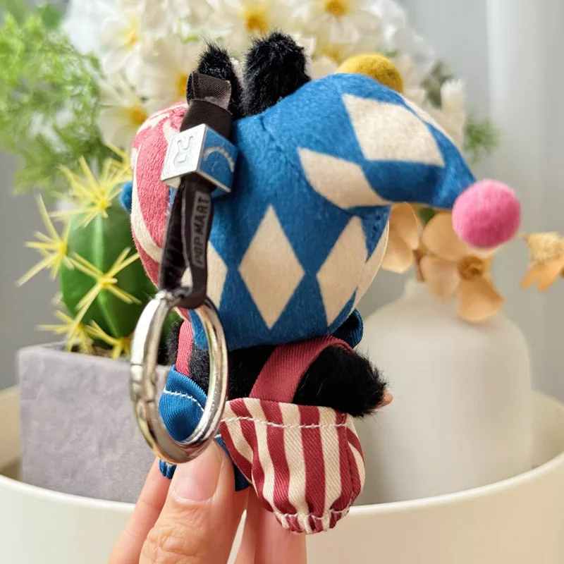 Geeignet für 10 cm 4,0 Labubu Kleidungszubehör Niedlicher Clown Dreiteiliges Set Anhänger 4. Generation Labubu Puppenzubehör