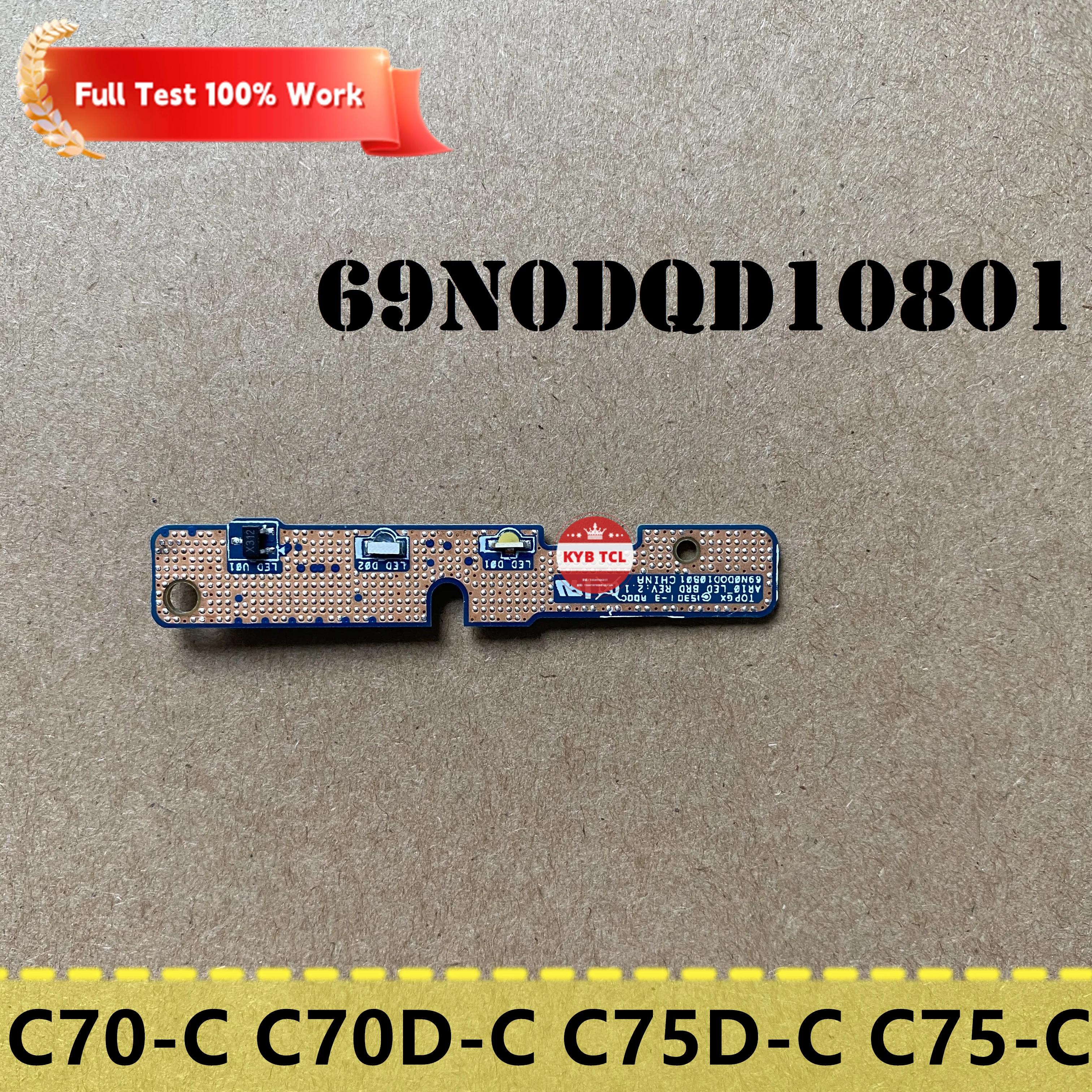 Para Toshiba Satellite C70D-C C70-C C75-C C75D-C Laptop DVD Drive Conector Sata Ou LED Board Ou cabo Ou Pcb USB Lan Card Board 69N0DQD10801 14749504-00020 69N0DQE10B01