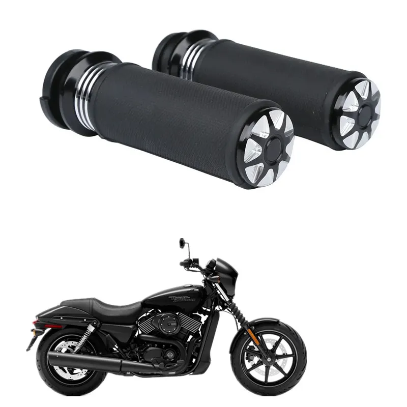 

For Harley Softail Slim Fat Boy Deluxe Touring Road Street Glide Ultra Limited Motorcycle Electric 1" Handlebar Grips