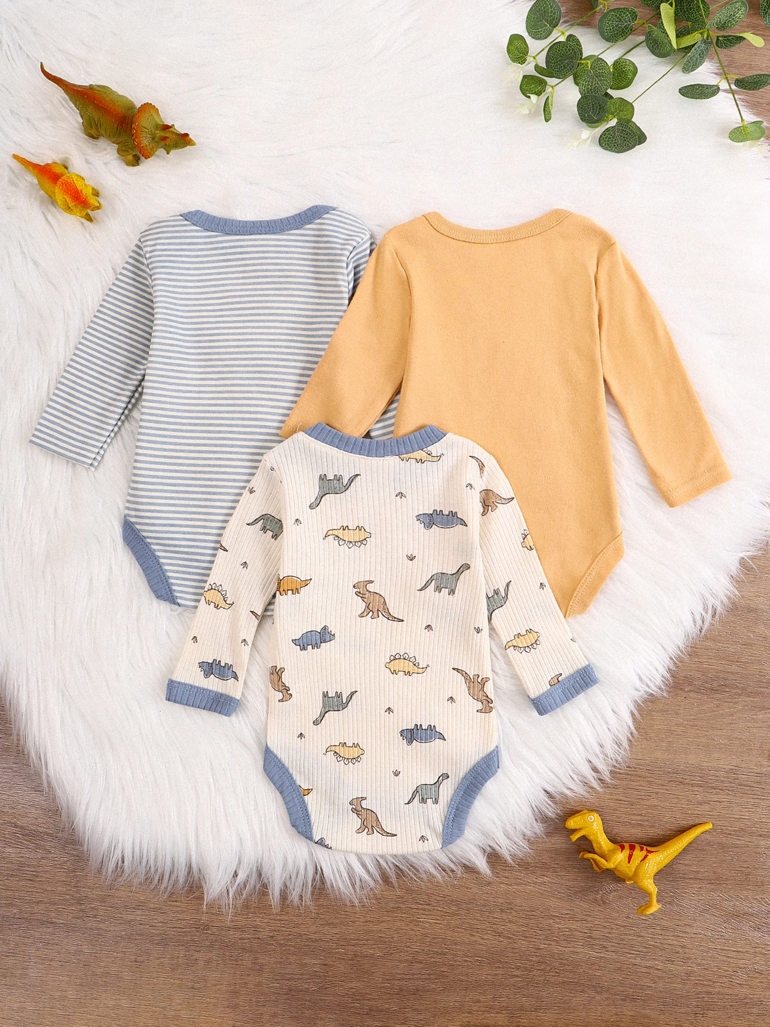 Baby boy clothes 3PCS Baby boy onesie New style Spring/Autumn long-sleeved onesie Cotton fabric Suitable for 0-9months