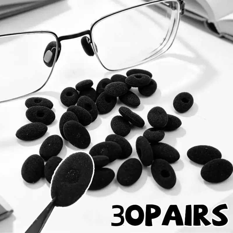 60pc Self-adhesive Soft Foam Anti-slip Glasses Nose Pads Cover Protection Eyeglass Sponge Instant Lifting Effect For Comfortable