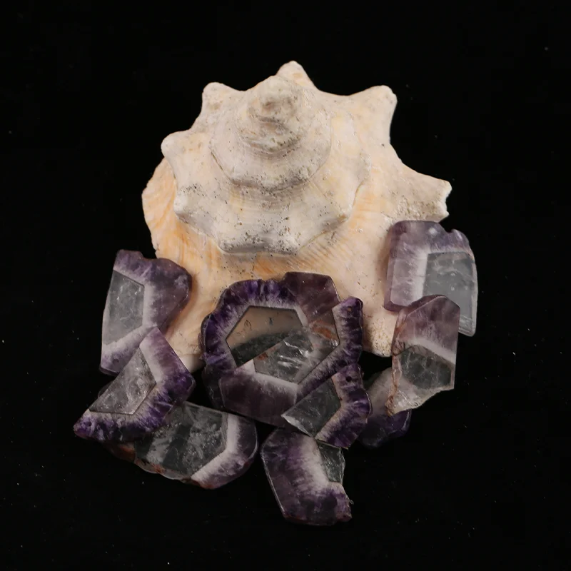 B&F 1 قطعة خرز حلق الجمشت - خرز من الحجر الطبيعي مصنوع يدويًا، مستلزمات مثالية لصنع المجوهرات.