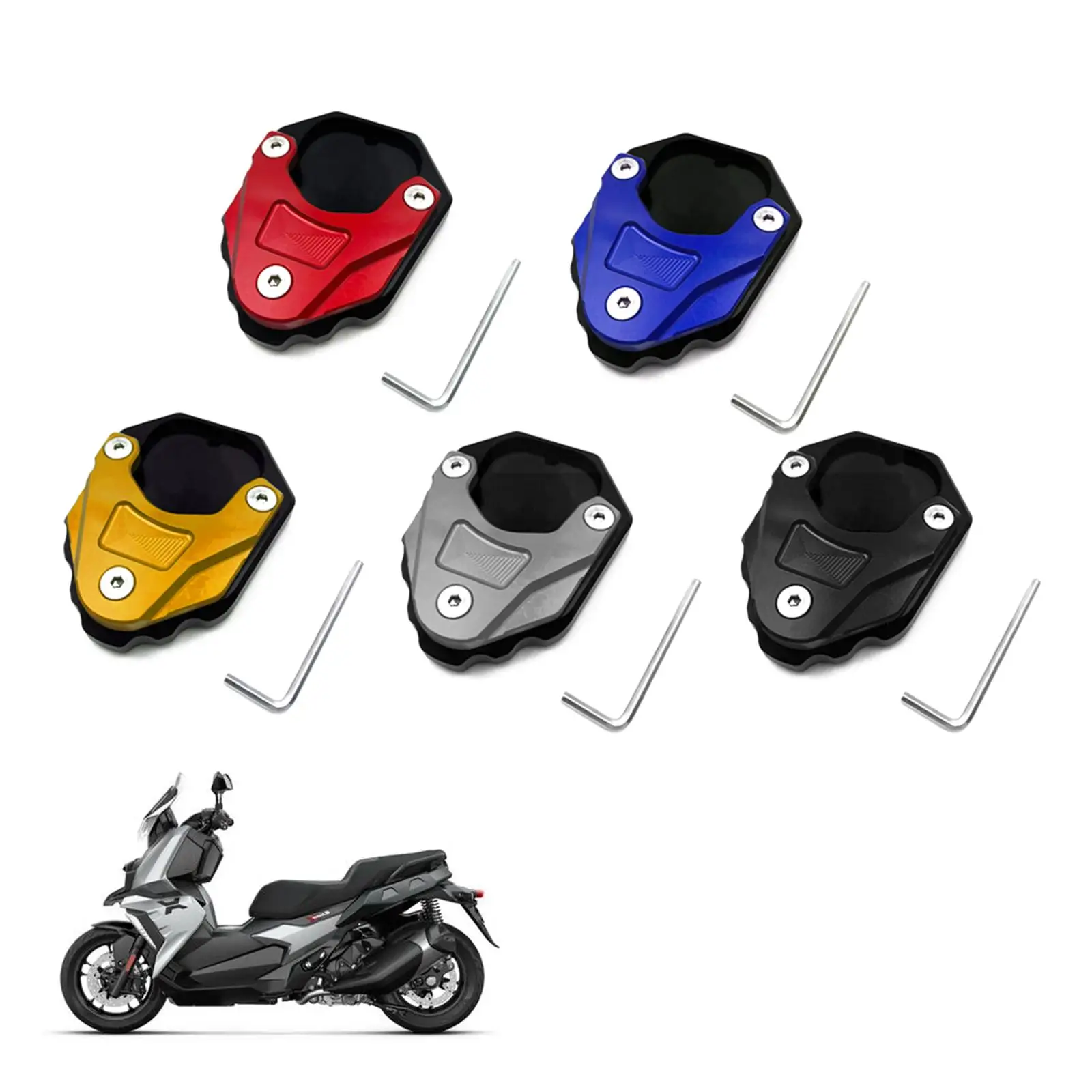 Motorcycle Side Stand Foot Pad Support for GT 2019-2021 Sturdy