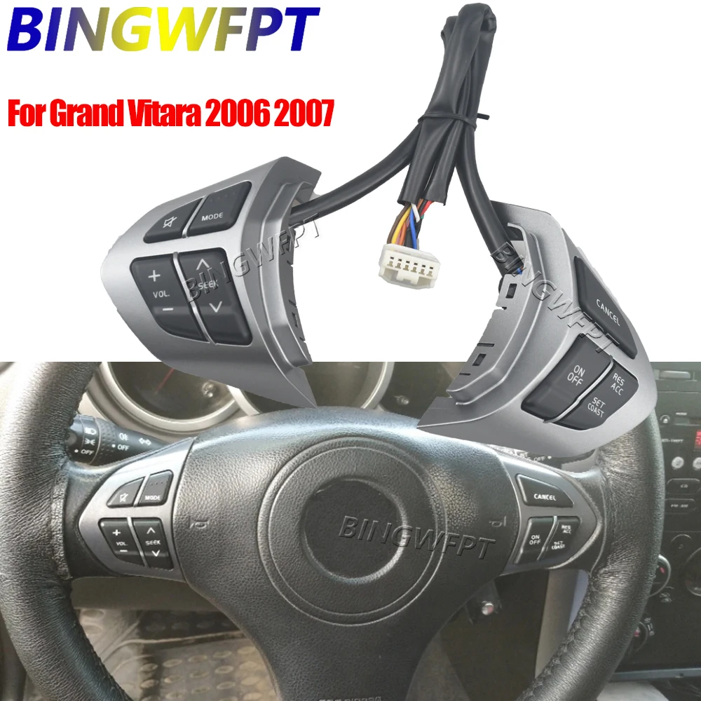 No Backlight Multifunction Steering Wheel Button Switch For Suzuki Grand Vitara 2006 2007