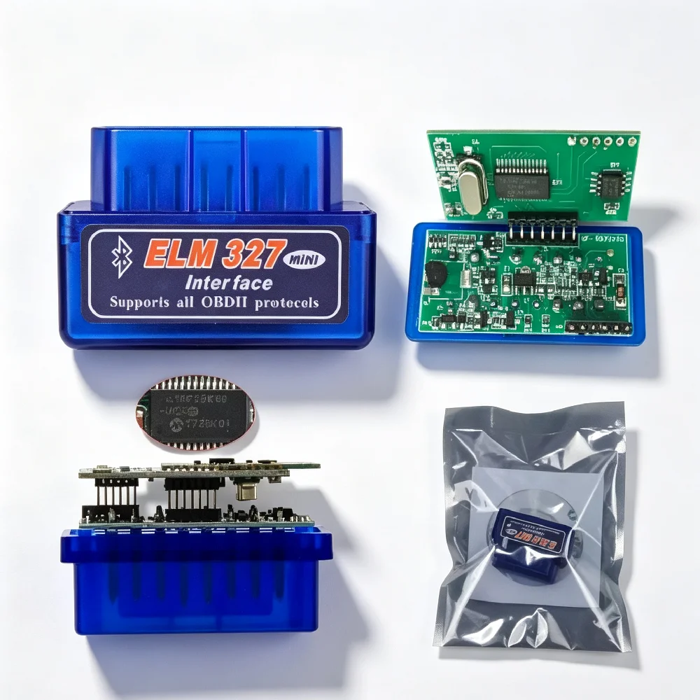 ELM327 Mini Bluetooth-compatible 5.1 OBD2 Scanner V2.1 Dual Mode Wireless Car Diagnostic Tool Code Reader for Most Cars 1996+