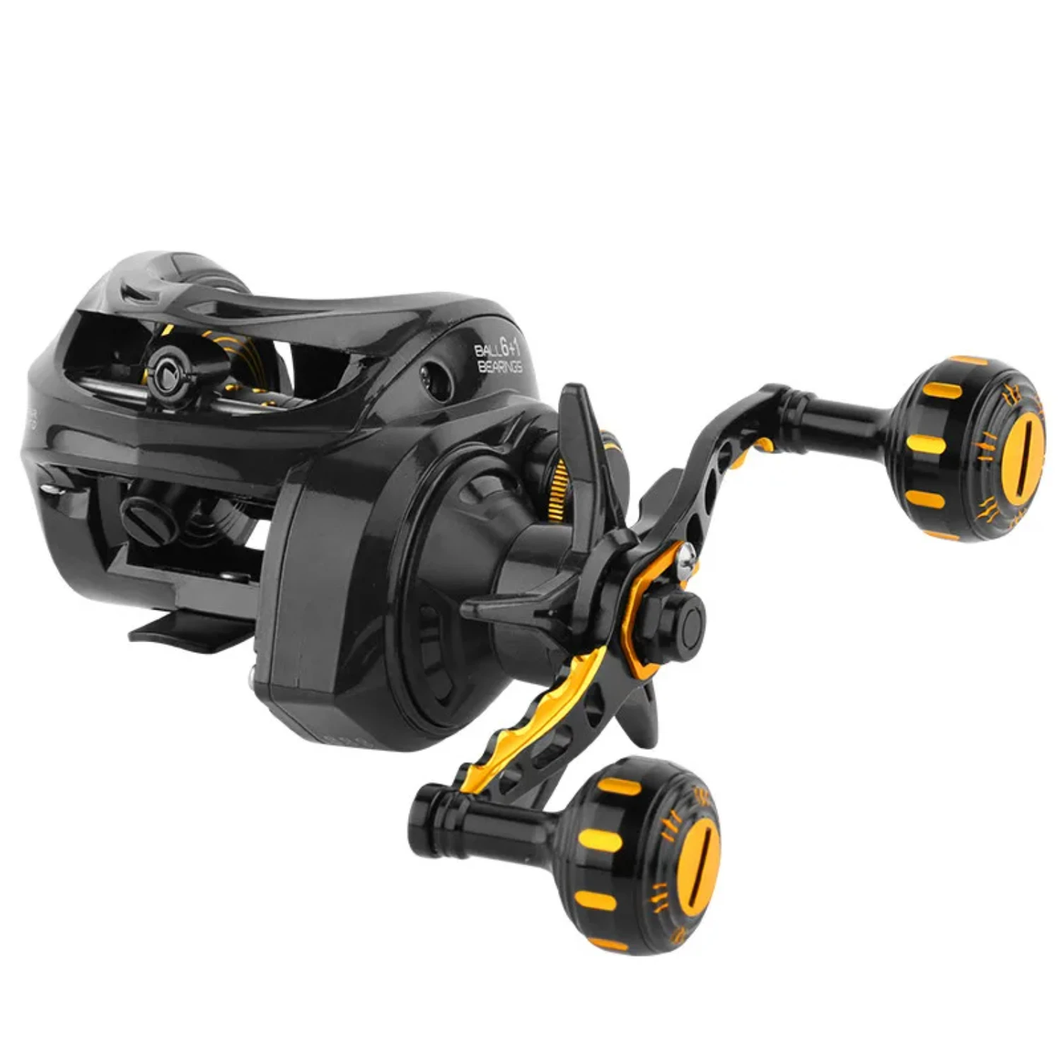 

Carbon Shell Baitcasting Reel Dual Brake System Reel 16KG Max Drag 6+1 BBs 6.3 1 High Speed Saltwater Carp Fishing Reels