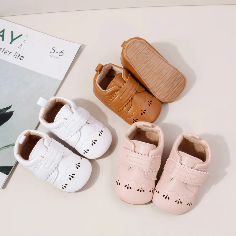 

Spring and Autumn Baby Girl and Boy Prewalker Shoes Cute Design TPR Sole Non-slip High Quality Toddler Outdoor Shoes BMB4164