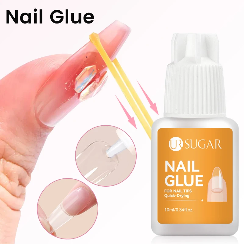 UR السكر 10 مللي مسمار الغراء ل أظافر صناعية نصائح مزيل سريعة الجافة طويلة الأمد لاصق متعدد الوظائف قوي هلام إزالة طلاء الأظافر #2