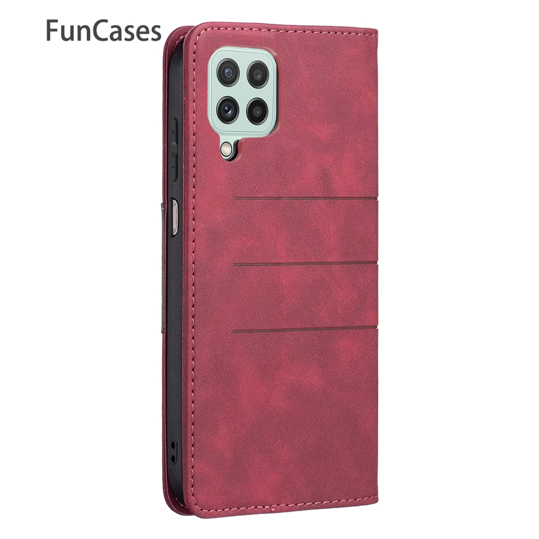 Phone Accesory For etui Samsung Galaxy A22 4G Slim Wallet Pouch Silicone Case Cover sFor Funda Samsung capa A22 4G Positivo SM-