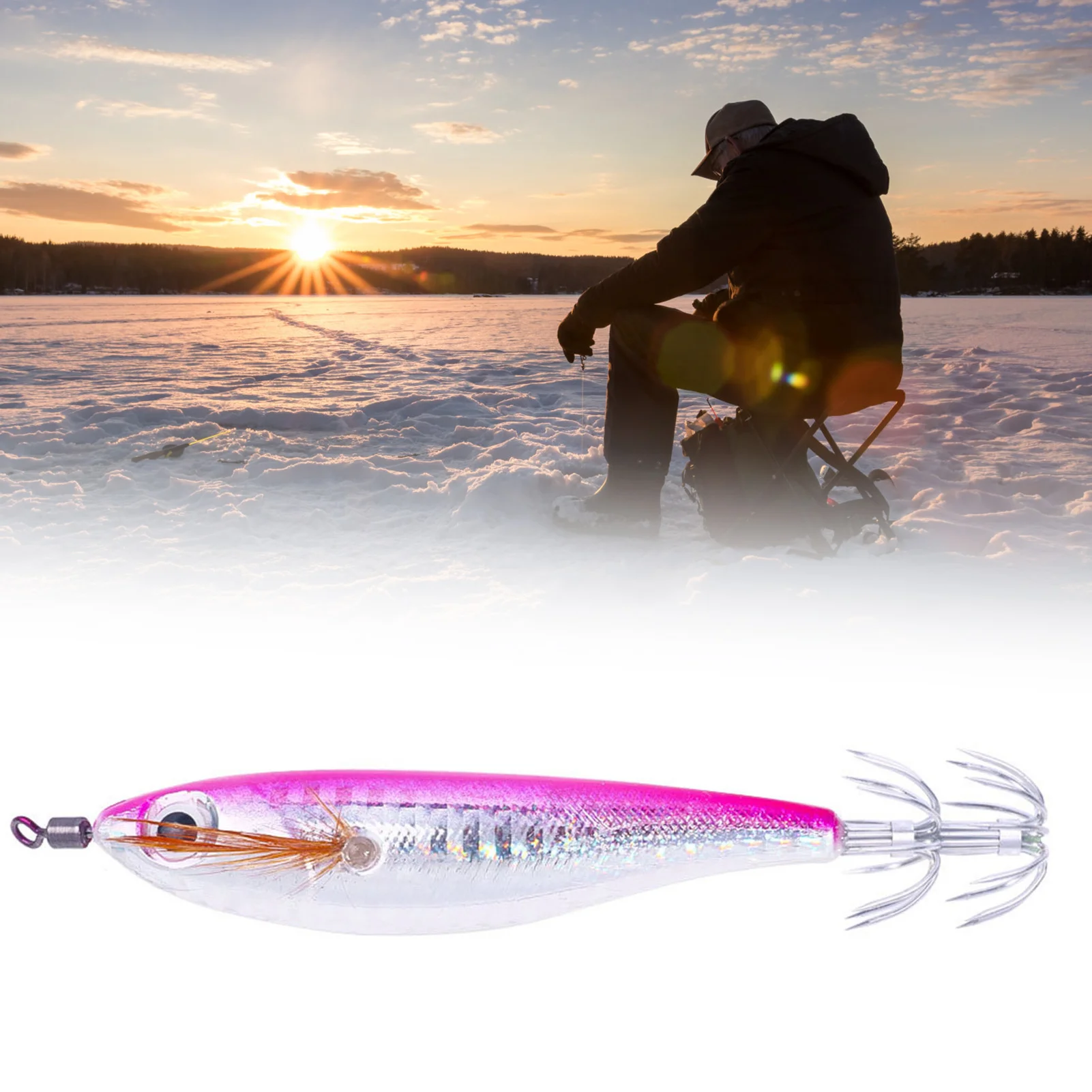 Luminous Simulation Fishing Tackle Fishing Bait Ultra-flat Body Low Wind Resistance Bait for Underwater Reservoir Fishing