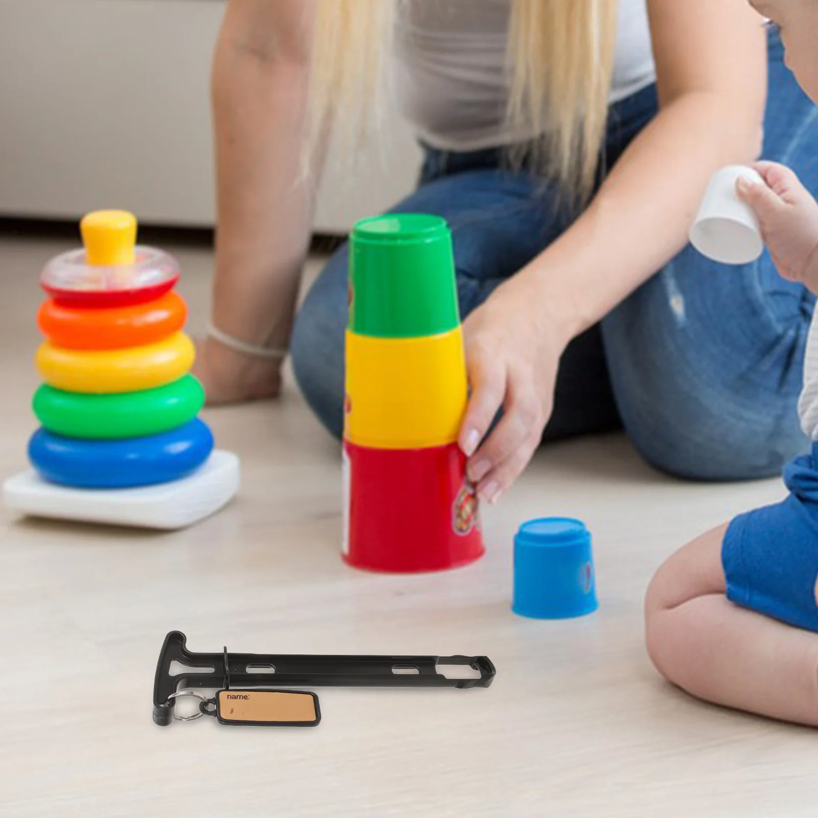 Wiederverwendbarer Zuggriff für Stapelbecher, praktisches Spielzubehör, multifunktional, leicht zu reinigen, stilvolles Design