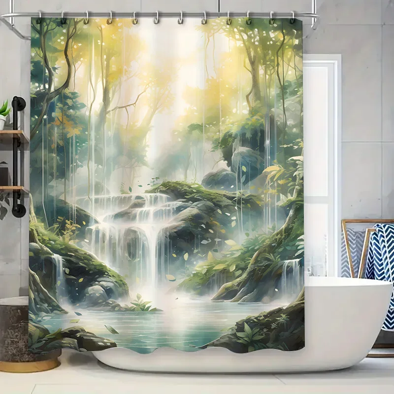 

Кухонный декор Занавеска для душа Cat Box Print Home Is Where Your Cat Is White Black Водонепроницаемый полиэстер Настраиваемый размер: 60x72 i