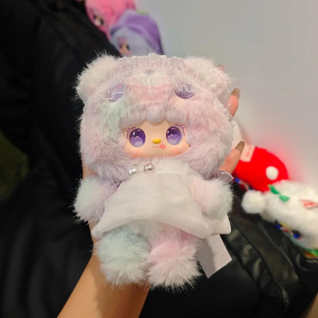 Yooki الدب الصغير خطة الإنارة صندوق أعمى اللعب دمية الشتاء النوم صندوق الغموض الفينيل نموذج الاطفال الهدايا حقيبة قلادة عيون عشوائية