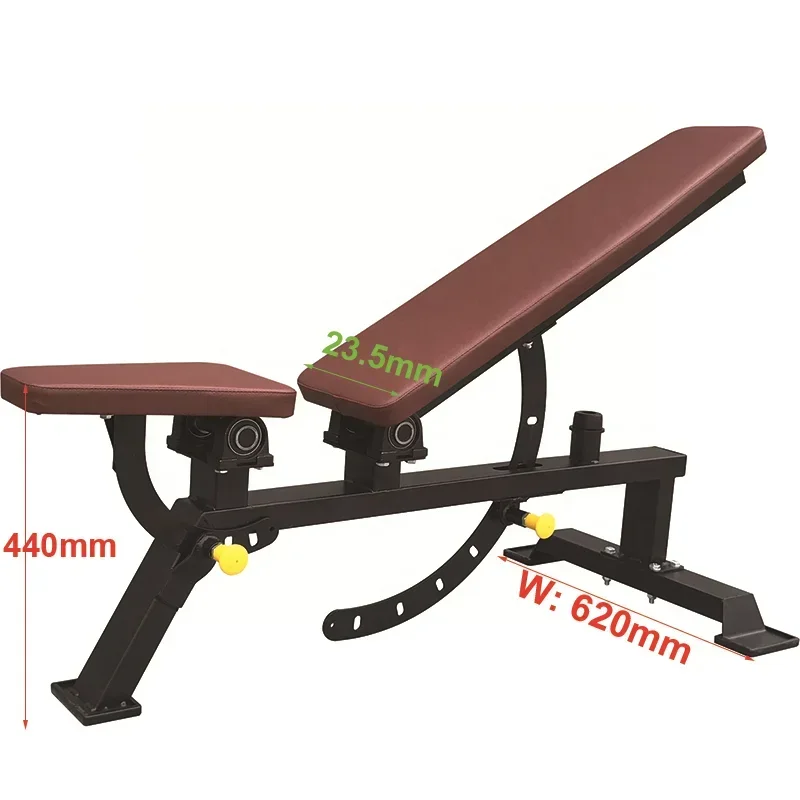 Foldable Incline Training Multifunction Fitness Adjustable Bench Press Barbell Bed Gym Weight Bench DY-3003 Metal Unisex Modern