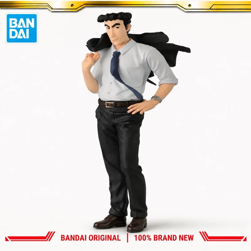 In Stock Bandai Original Banpresto Crayon Shin Chan Hiroshi Nohara Action Figure Model Doll Brand New Boxed Anime Characters