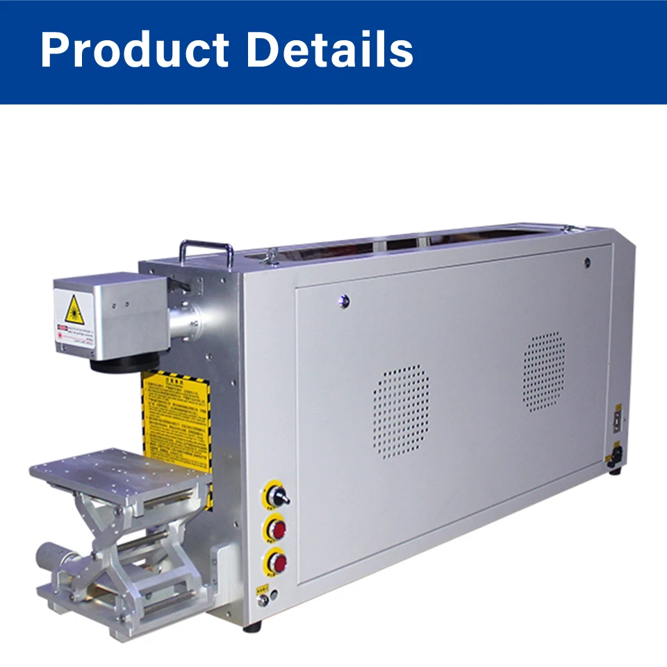 

50W CO2 Galvo Laser Etching Diamond Inscription Marker Machine With Glass Tube