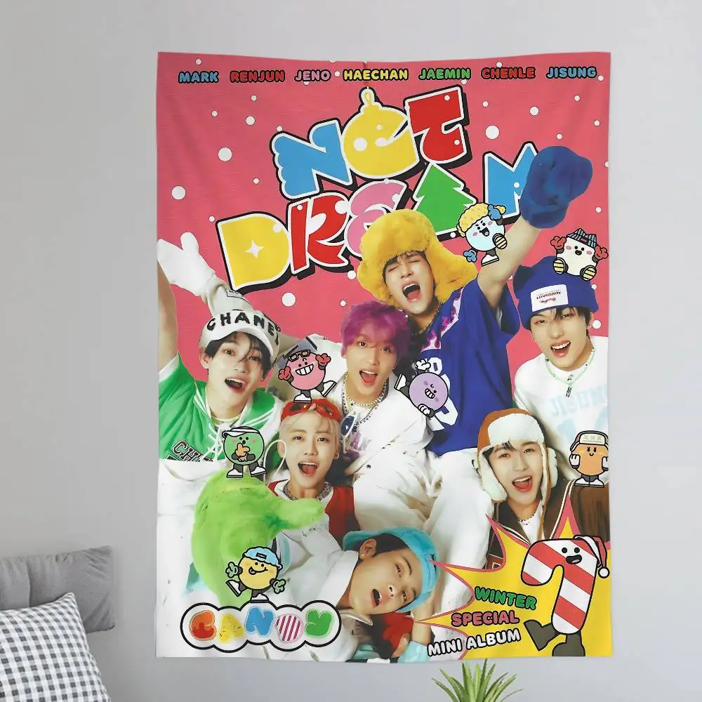 K-Kpop NCT DREAM DIY Wall Tapestry for Living Room Home Dorm Decor Wall Art Decor