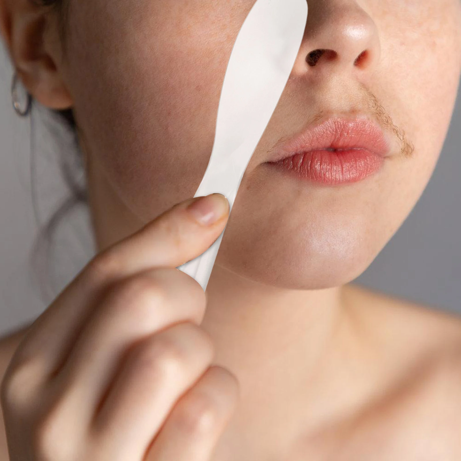 Aplicador de máscara de plástico, raspador grueso, herramienta de mezcla de belleza, espátula de crema transparente, gelatina corporal, bricolaje, cuidado de la piel, viaje