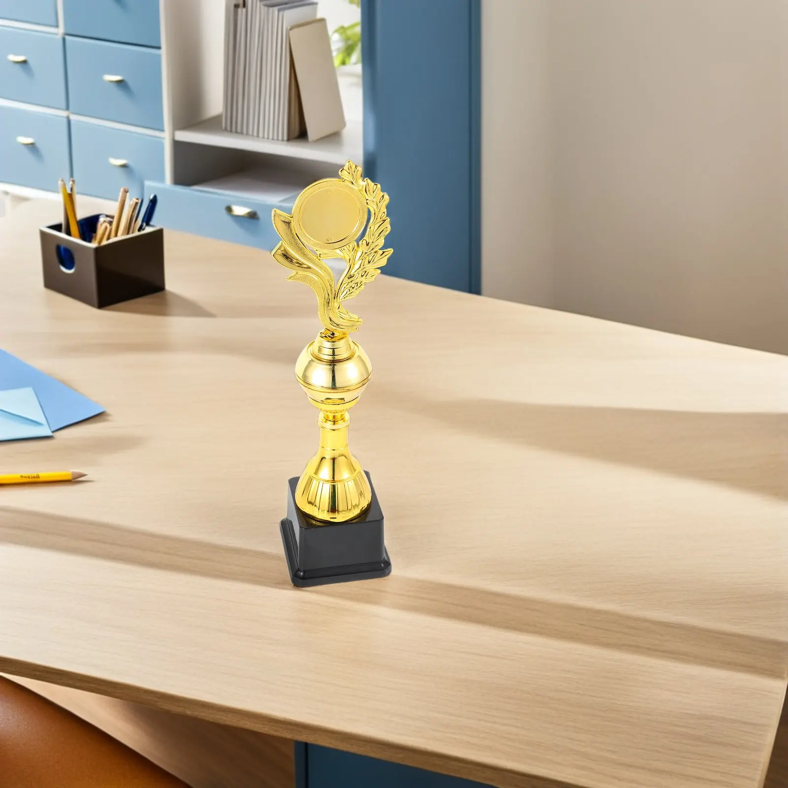 Lightweight Gold Plastic Trophy Cup Ideal for Dance Music Soccer Basketball Football Go Game Competitions Award Ceremony Display