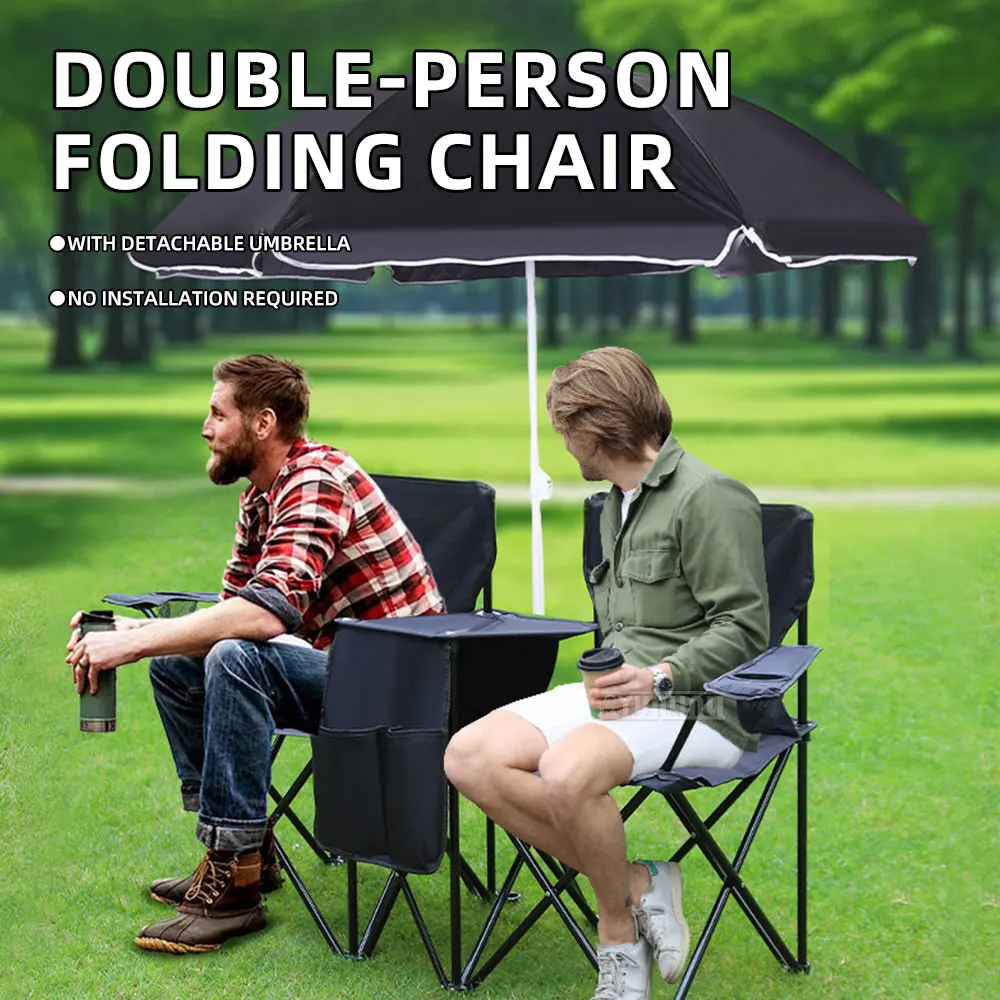 ポータブル日よけテント、バーベキューピクニック用ラウンジチェア、傘付きキャンプ用折りたたみ椅子、釣り用椅子、ビーチチェア