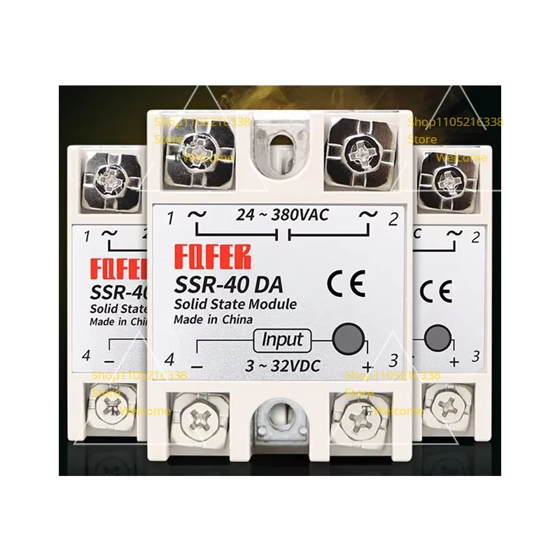 New Original Single Phase Solid State Relay Ssr-10aa Ssr-25aa Ssr-40aa Ssr-60aa Ssr-75aa Ssr-80aa Ssr-90aa Ssr-100aa