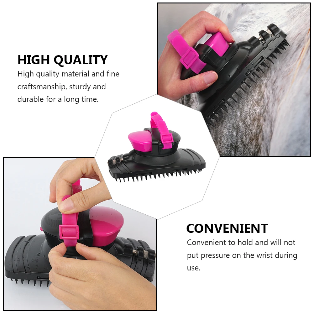 

Premium Cleaning Brush With Water Outlets Durable Sturdy Design Comfort Grip Body Care Tool Practical Horsebrush For Grooming