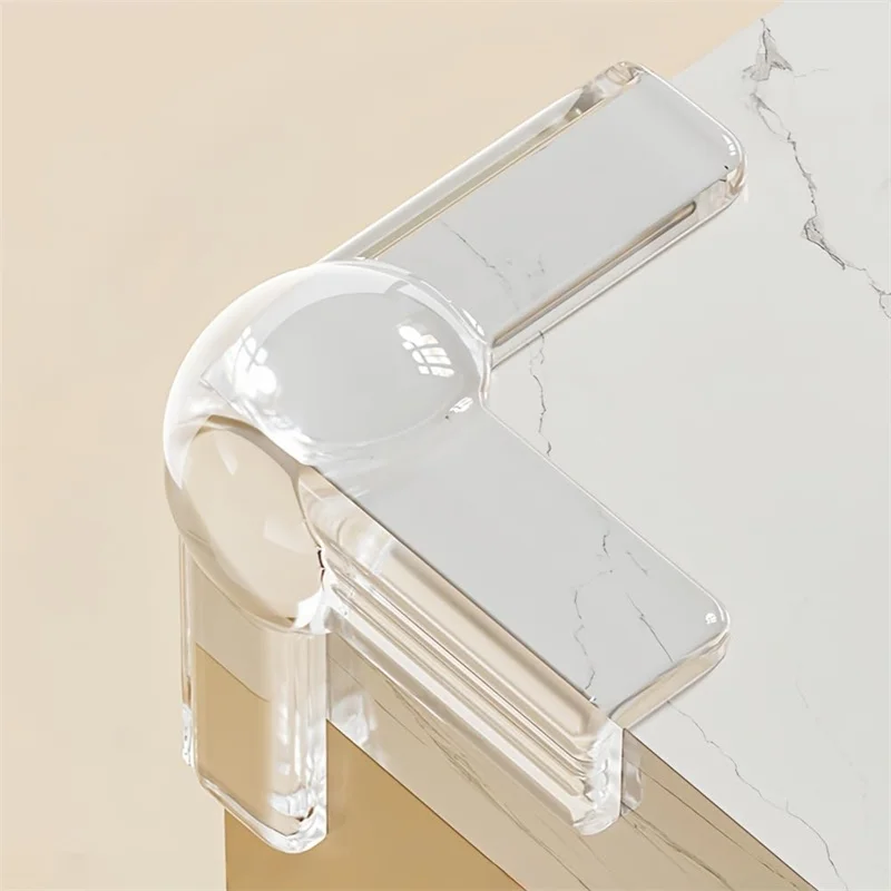 4 قطعة أغطية زوايا الطاولة الشفافة المضادة للتصادمات Babyproofing الأثاث ركن الوفير الحرس ملصقات الزاوية دائم