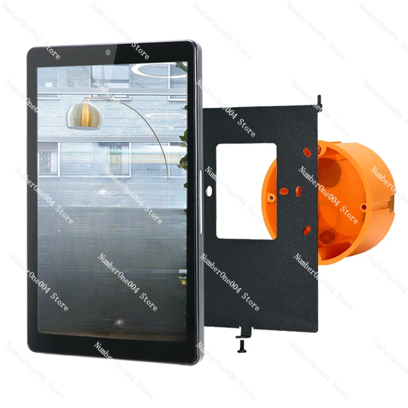 Suitable for Pre-sell new 8 inch embedded wall mount smart POE tablet with LED light bar