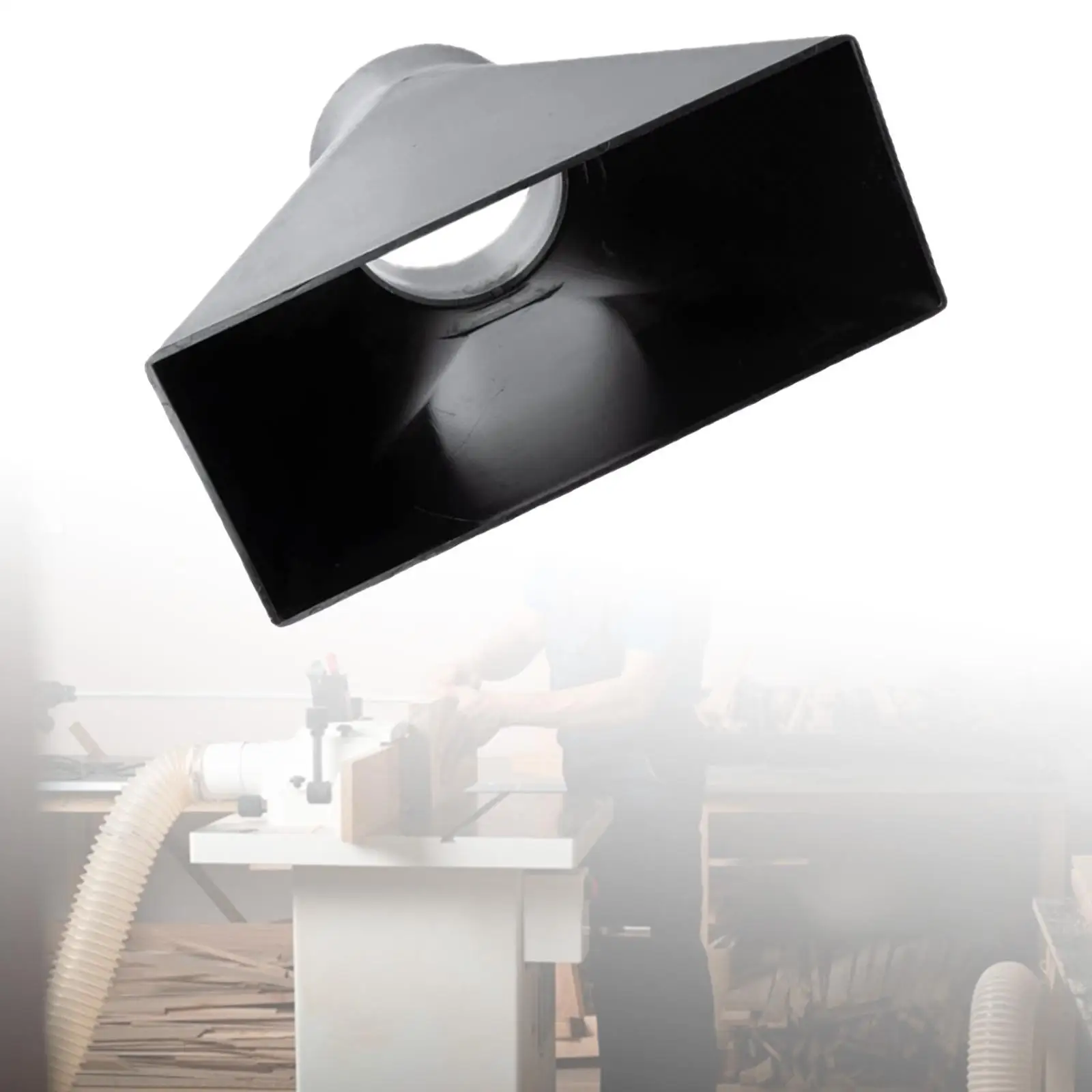 

Dust Collection Hood for 4 inch Hose Workshop Tool Reliable Dust Collector Attachment Simple Connection Accessory Hood Nozzle