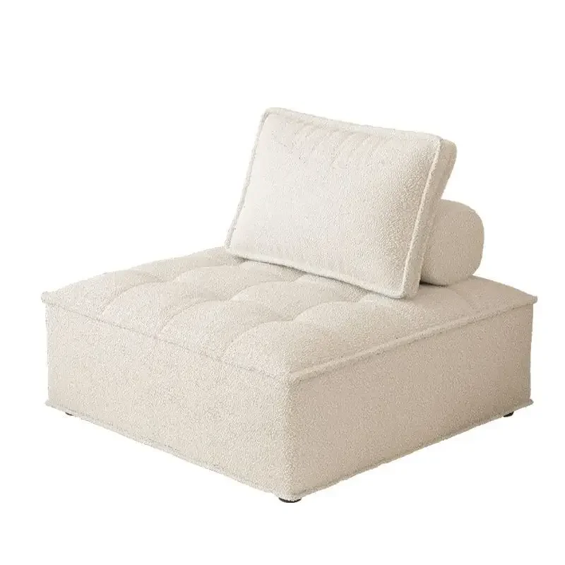 

Прямой диван-блок из ткани, итальянский минималистичный дизайн, квадратный, простой, для гостиной, для небольшой квартиры, комбинированный.