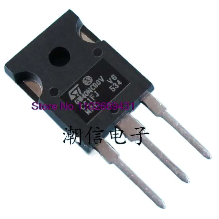 

5PCS/LOT GW40NC60V STGW40NC60V 50A 600V Original, in stock. Power IC